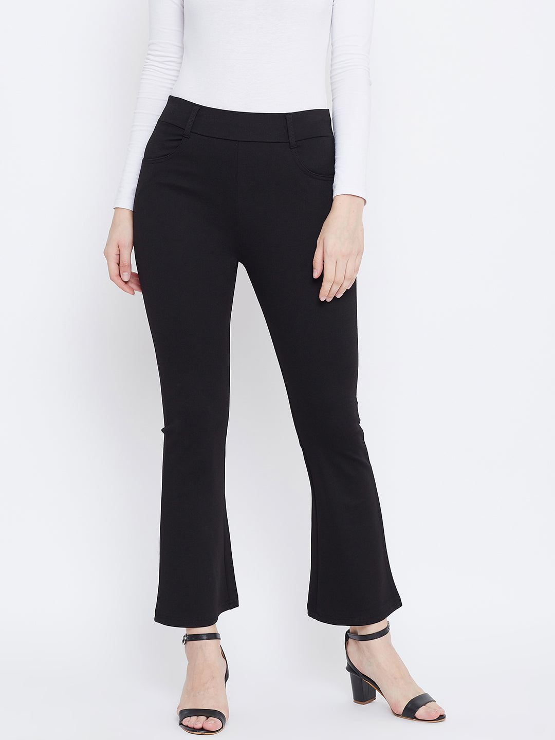 Black bootcut clearance jeggings