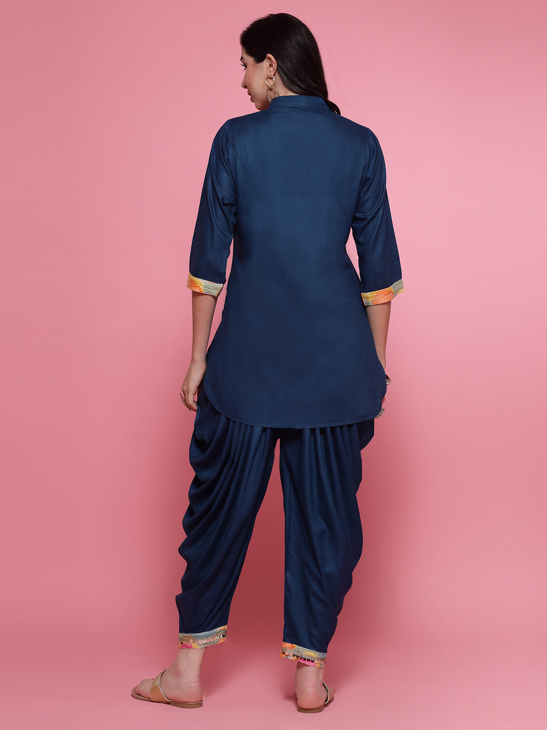 Embellished Kurti with Dhoti Pants