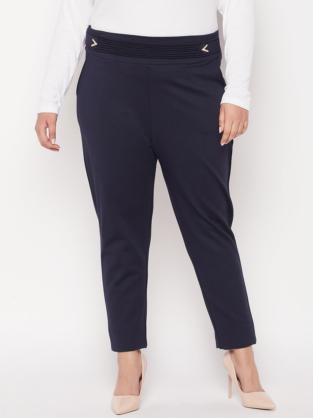 Buy Clora Navy Blue Slim Fit Jeggings Online at Best Price - Clora