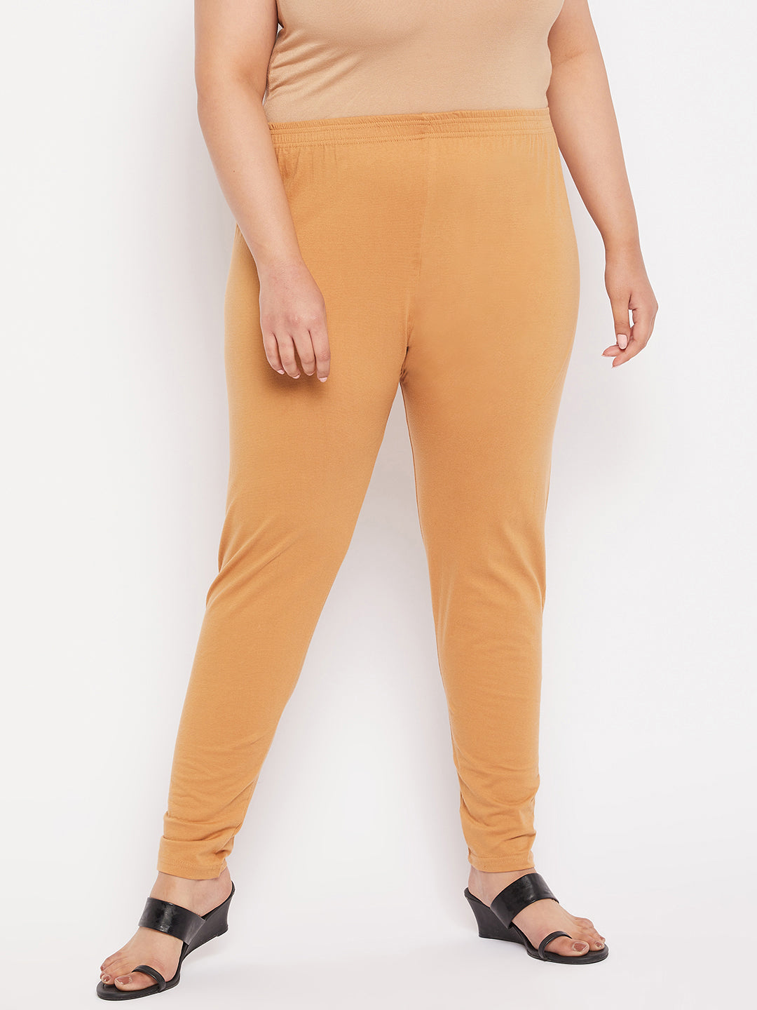 Fawn Solid Ankle Length Leggings